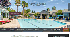 Desktop Screenshot of hawthornvillageapts.com